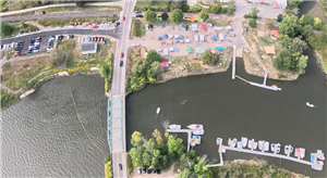 Celebrate bird's eye view