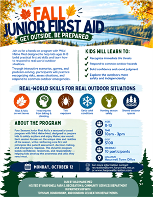 Junior First Aid Flyer
